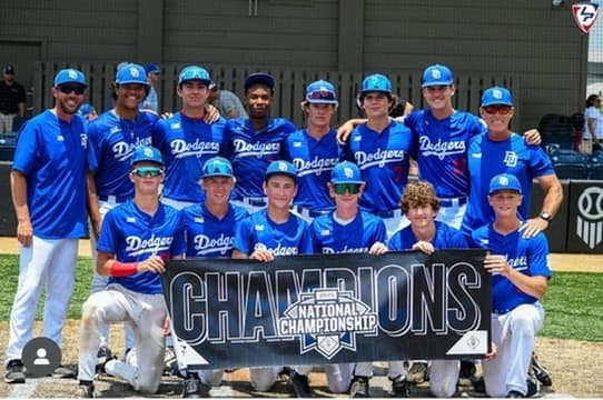National Championship — Dodgers team photo