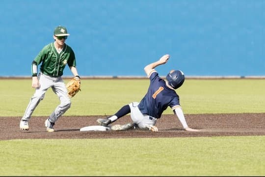 Sliding into second base